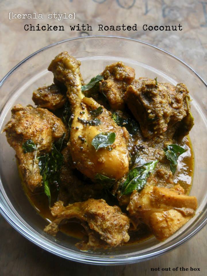 Kerala Style- Chicken with Roasted Coconut