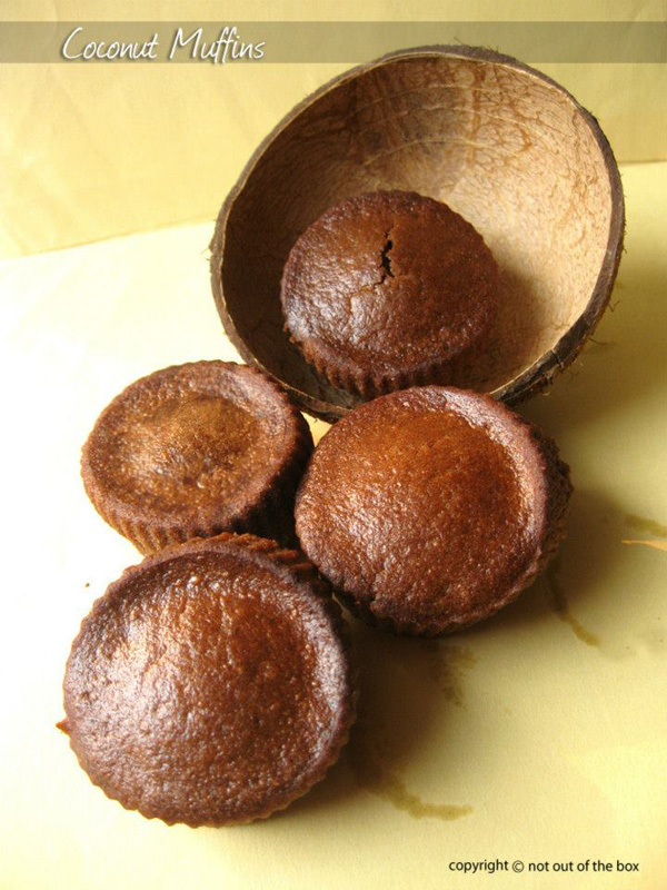 Eggless Coconut Muffins