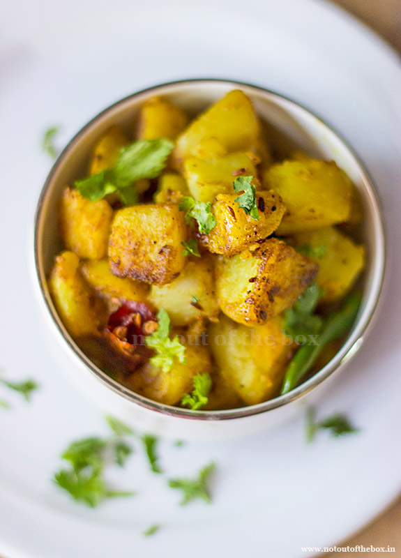 Jeera Aloo/Potato stir fry with Cumin seeds