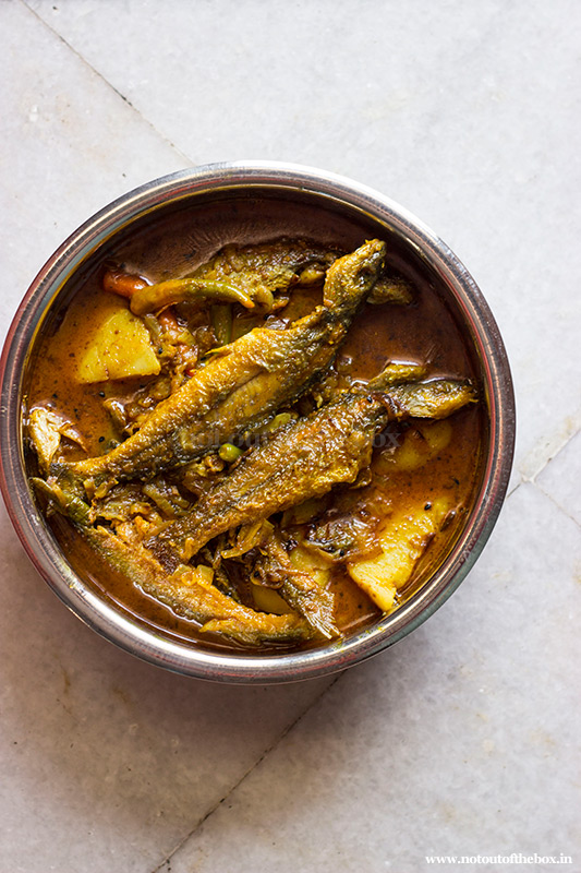 Tangra Macher Jhol/Spicy Tangra  fish Curry