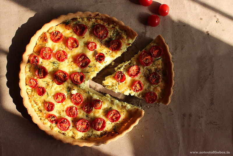 Tomato Dill Cottage Cheese Tart Not Out Of The Box