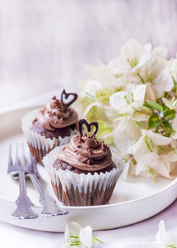 Chocolate Beetroot Cupcakes with Chocolate Fudge Frosting