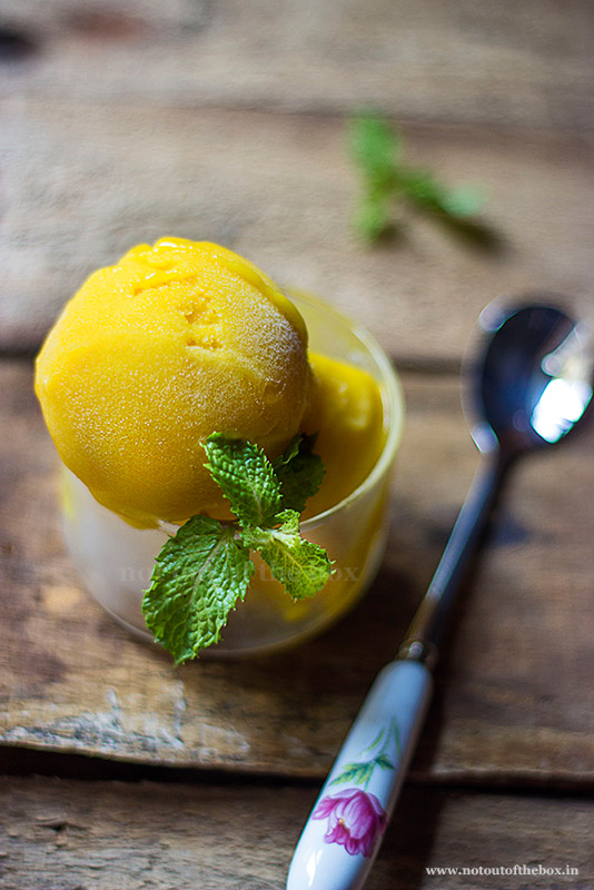 Mango Sorbet | Not Out of the Box