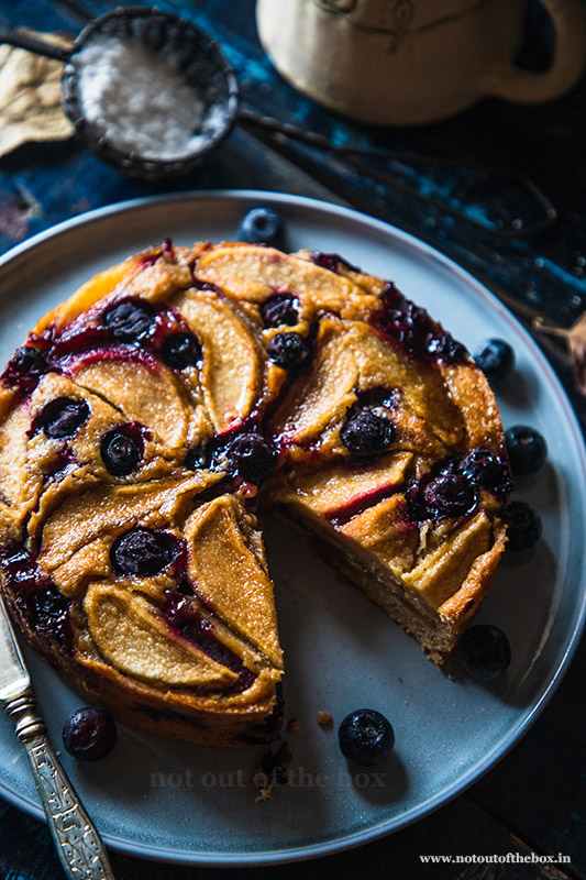 Pear-Blueberry Cake