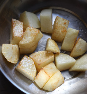 Golden brown potatoes
