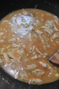 Chicken stock added finally