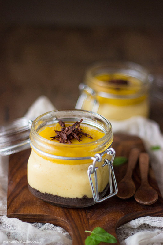 Mango Cheesecake in Jars