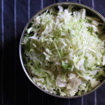 thinly sliced cabbages