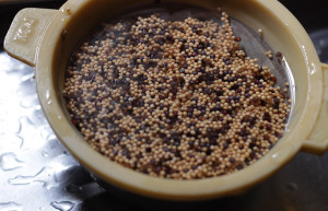 soaked mustard seeds
