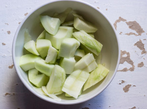 Cut into cubes