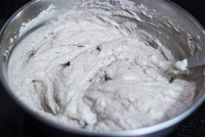 Mousse after final whisking