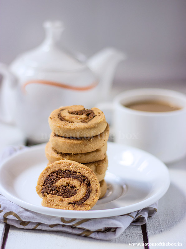 Spiral Cookies (made with RiteBite Max Protein 7 grain protein snack)