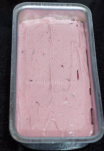 Pour and freeze in a container