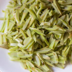 Boiled bottle gourd peels
