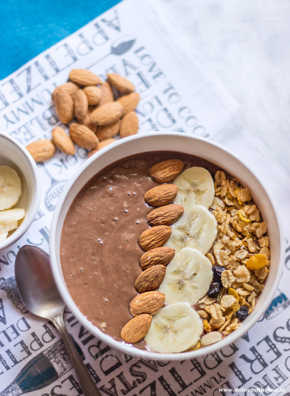 Almond Chocolate Smoothie Bowl with Cavin’s Milkshake