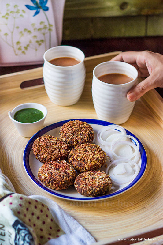 Nestasia’s Bamboo tray and Air Fryer Oats Vegetable Cutlets