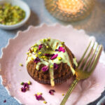 Spiced Jaggery Cake with Saffron Glaze
