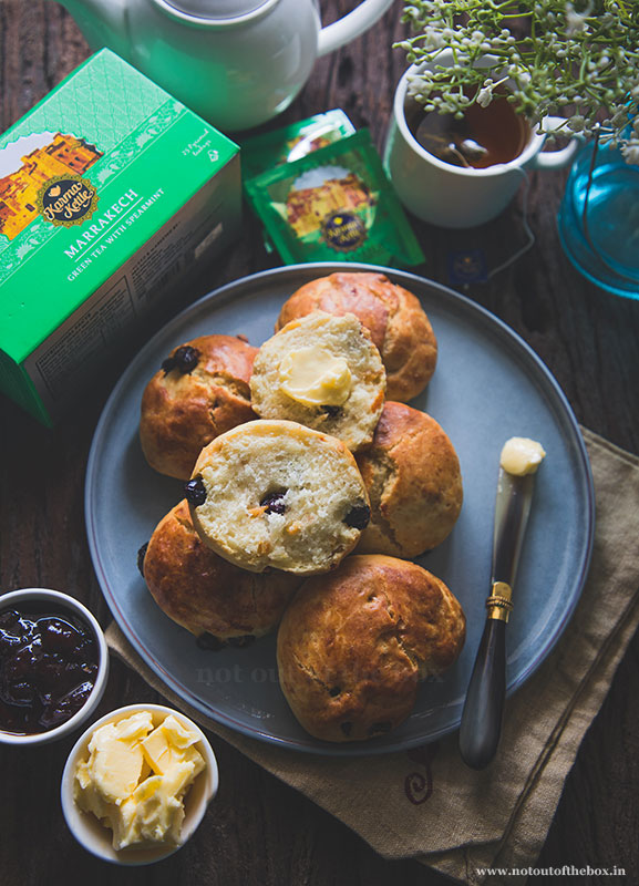 Green Tea Cranberry Scones