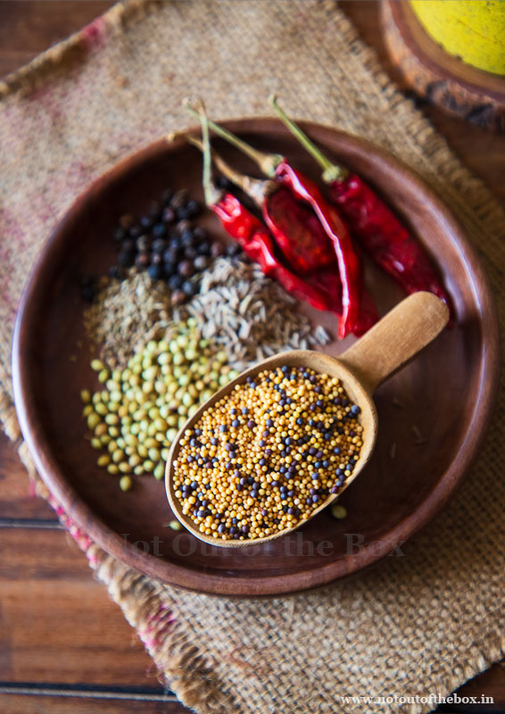 Ingredients for Kasundi